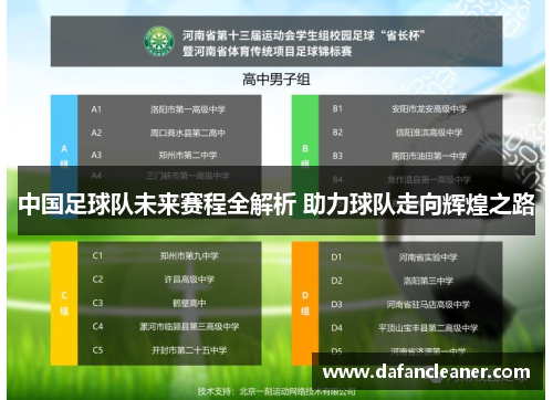 中国足球队未来赛程全解析 助力球队走向辉煌之路